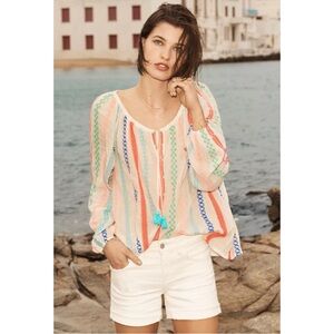payal pratap Anthropologie Manna Embroidered Peasant NWOT
Тор Size M